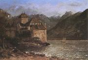 Gustave Courbet Castle oil painting on canvas
